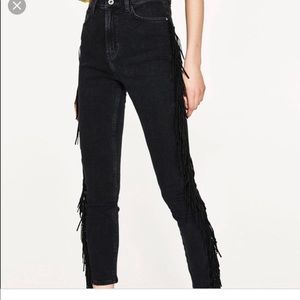 Zara fringe jean